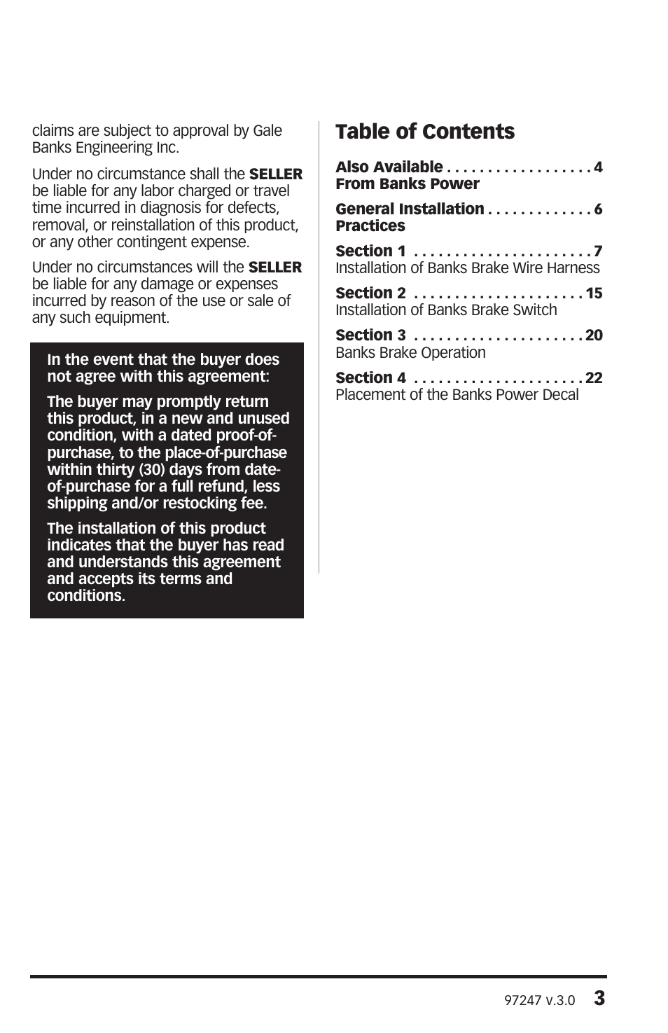 Banks Power Chevy_GMC Trucks: Duramax LMM (Diesel ’07 - 10 6.6L) Speed Control- Banks Brake w_ Switch User Manual | Page 3 / 24