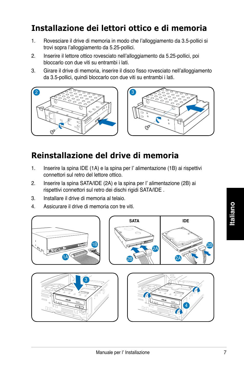 Italiano | Asus P1-P5945GCX User Manual | Page 31 / 80