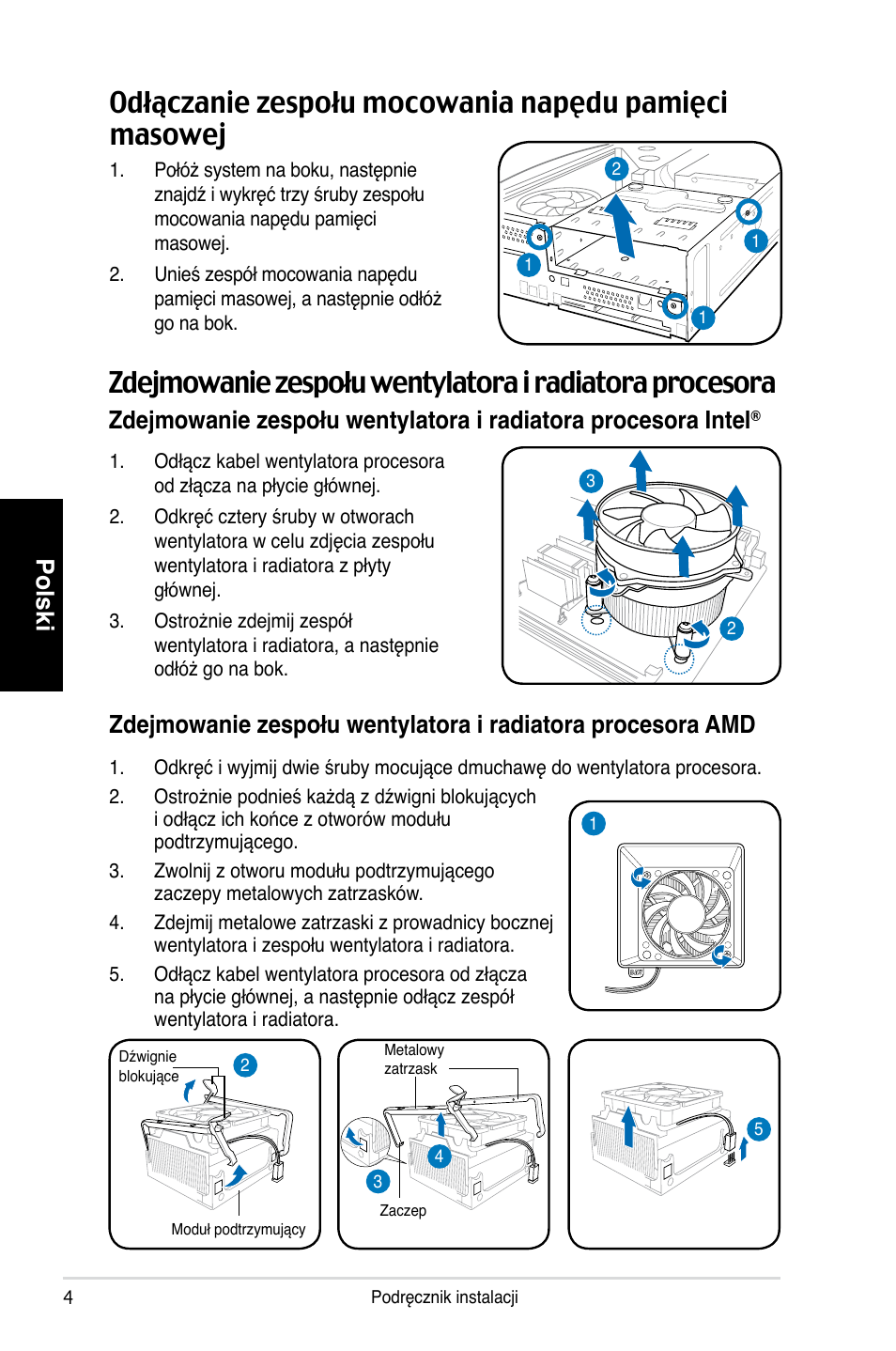 Polski | Asus P1-P5945GCX User Manual | Page 68 / 80