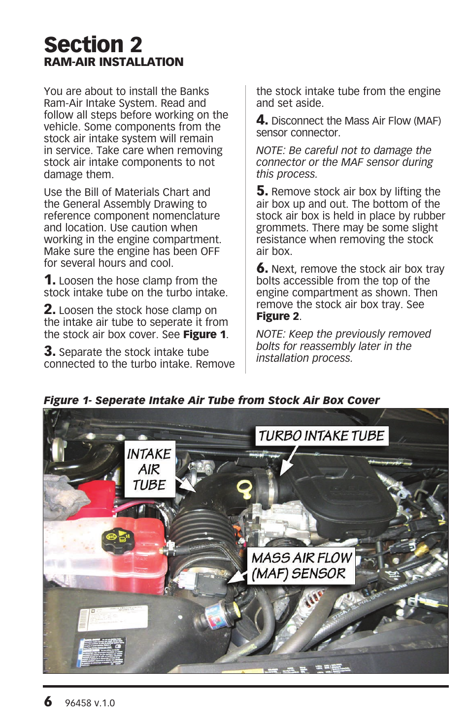 Banks Power Chevy_GMC Trucks: Duramax LML (Diesel ’11 - 14 6.6L) Intake- Ram-Air Intake System '11 User Manual | Page 6 / 12