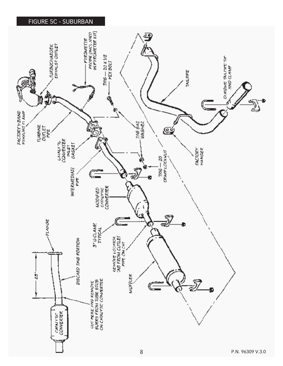Banks Power Chevy_GMC Trucks: Diesel ’93 - 96 6.5L Power Systems- Stinger System '93-early '94 (non-cat) & '94-up ( w_ cat) Pickups & Suburbans w_ factory turbo option User Manual | Page 8 / 16