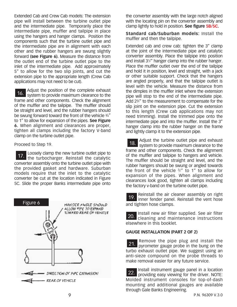 Banks Power Chevy_GMC Trucks: Diesel ’93 - 96 6.5L Power Systems- Stinger System '93-early '94 (non-cat) & '94-up ( w_ cat) Pickups & Suburbans w_ factory turbo option User Manual | Page 9 / 16