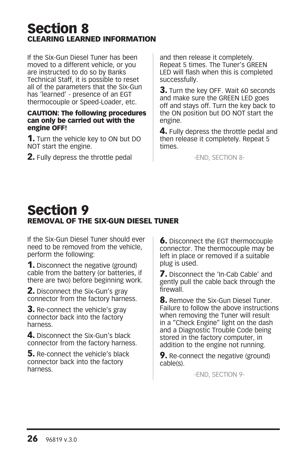 Banks Power Chevy_GMC Trucks: Duramax LMM (Diesel ’07 - 10 6.6L) Tuner- Six-Gun Diesel Tuner '07-10 (iQ) Compatible with Optional Banks iQ User Manual | Page 26 / 28