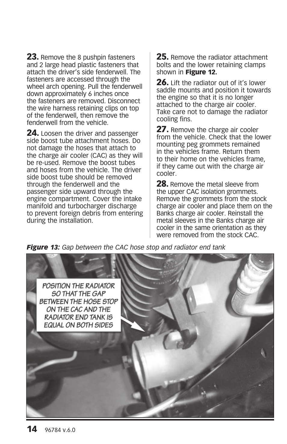 Banks Power Chevy_GMC Trucks: Duramax LB7 (Diesel ’01 - 04 6.6L) Intake- Techni-Cooler Intercooler '01-05 User Manual | Page 14 / 20