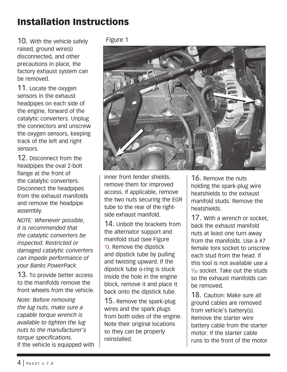 Installation instructions | Banks Power GM Motorhomes: (Gas ’01 - 10 8.1L Workhorse) PowerPack &Stinger systems '00-07 Class-A MH, W-series User Manual | Page 4 / 12