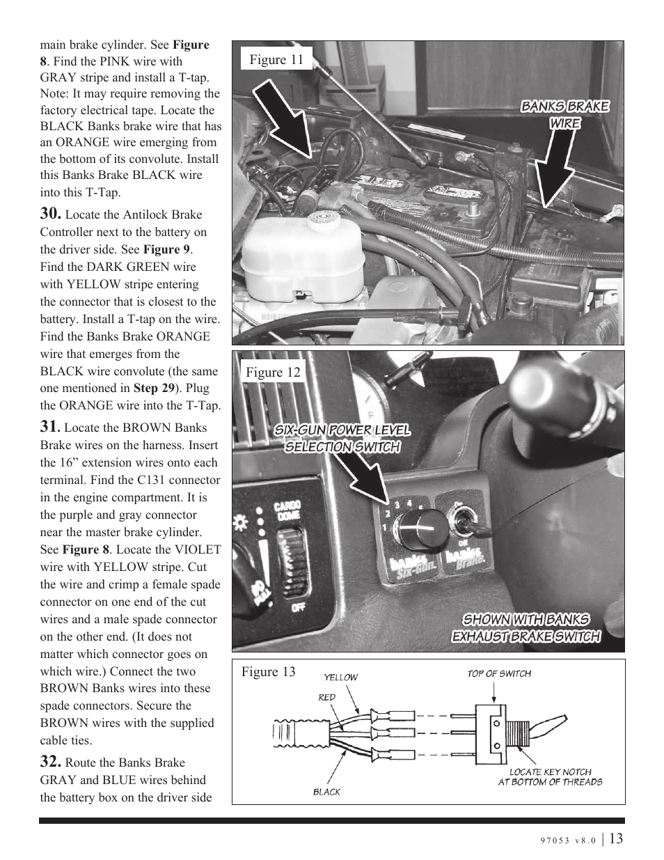 Banks Power Dodge Trucks: (Diesel ’03 - 07 5.9L Cummins) Speed Control- Banks Exhaust Brake '03-early 04 User Manual | Page 13 / 27