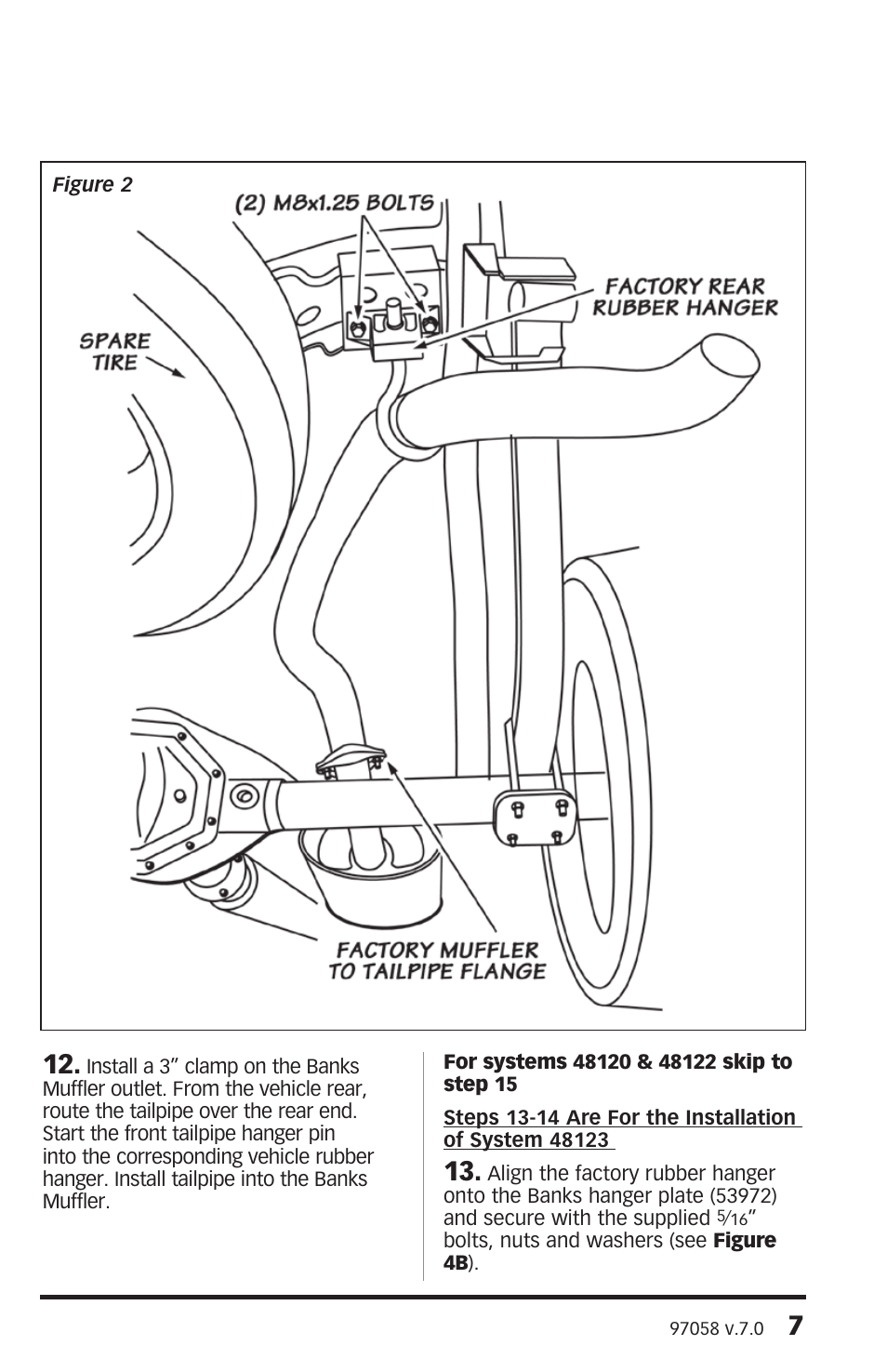 Banks Power Nissan Trucks: (Gas ’04 - 11 5.6L Titan) Exhaust- Monster Exhaust, Single Passenger side exit '04-09 User Manual | Page 7 / 12