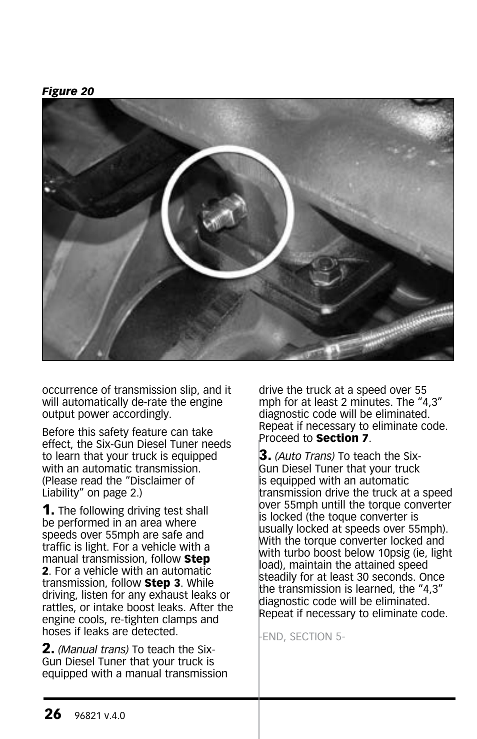 Banks Power Dodge Trucks: (Diesel ’03 - 07 5.9L Cummins) Tuner- Six-Gun Diesel Tuner, (235, 250, 305 and 325 HP Dodge 5.9L Cummins Trucks (24-valve)) '03-05 Compatible with Optional Banks iQ User Manual | Page 26 / 36