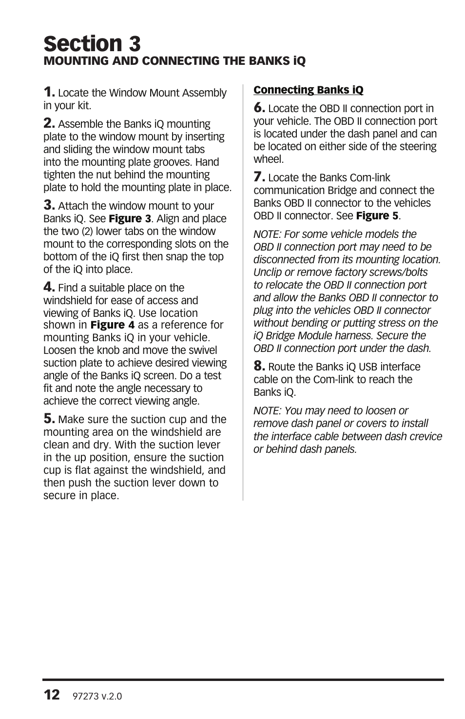 Banks Power Interface- Banks iQ 2.0 1996 & Later Vehicles with OBDII Diagnostics User Manual | Page 12 / 48