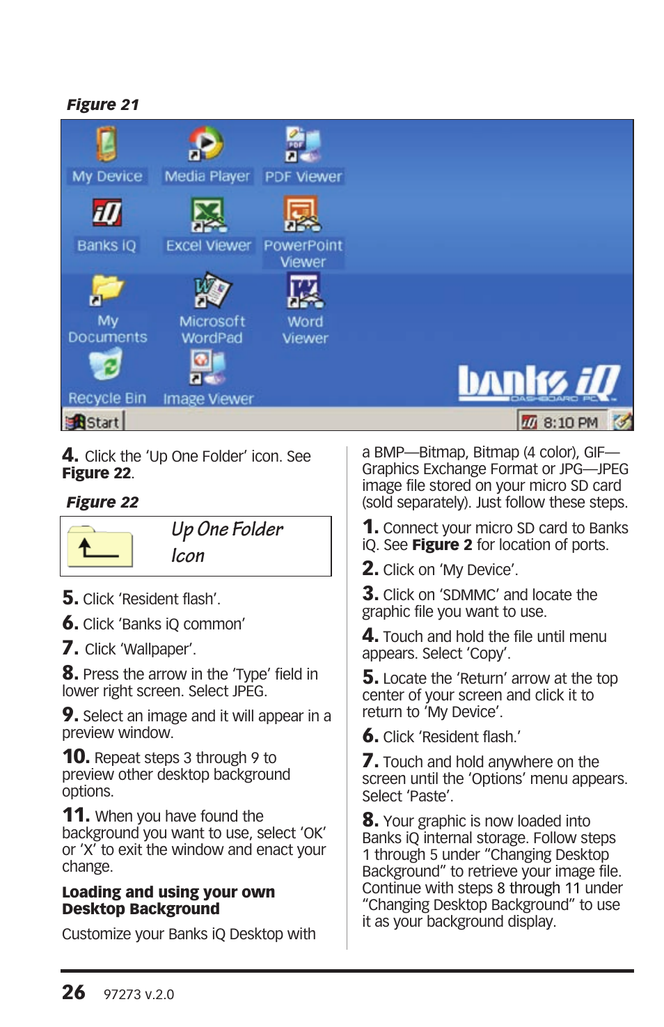 Up one folder icon | Banks Power Interface- Banks iQ 2.0 1996 & Later Vehicles with OBDII Diagnostics User Manual | Page 26 / 48