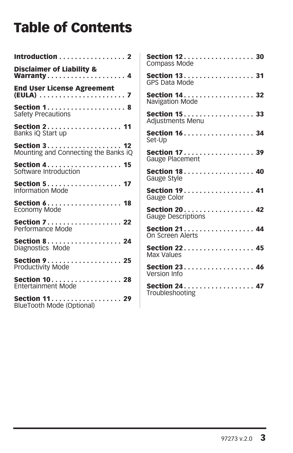 Banks Power Interface- Banks iQ 2.0 1996 & Later Vehicles with OBDII Diagnostics User Manual | Page 3 / 48