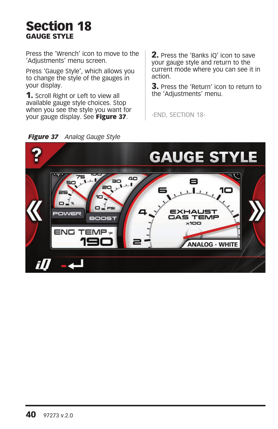 Banks Power Interface- Banks iQ 2.0 1996 & Later Vehicles with OBDII Diagnostics User Manual | Page 40 / 48