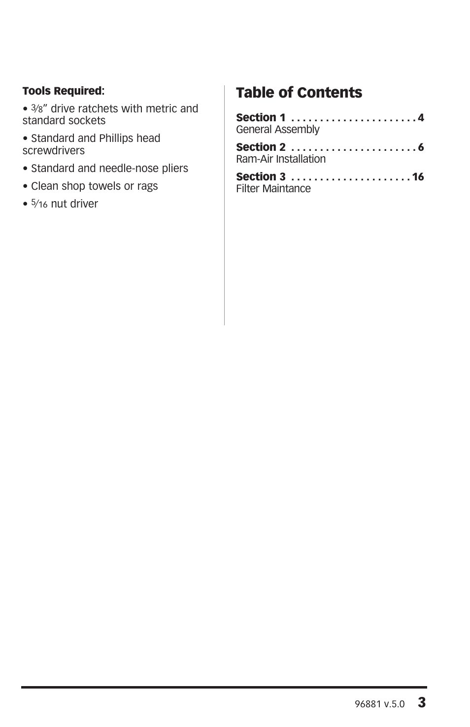 Banks Power Ford Trucks: (Gas ’04 - 08 F-150 V6 & V8) Intake- Banks Ram-Air Intake system '04-08 F150 5.4L User Manual | Page 3 / 16