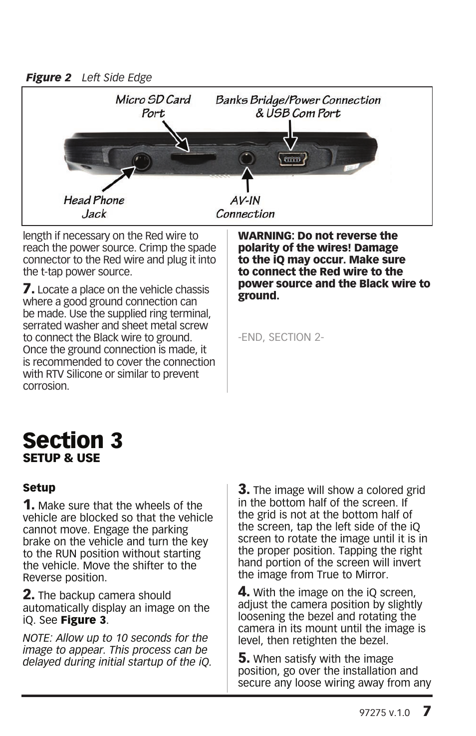 Banks Power Backup Camera For use with Banks iQ 2.0 User Manual | Page 7 / 8