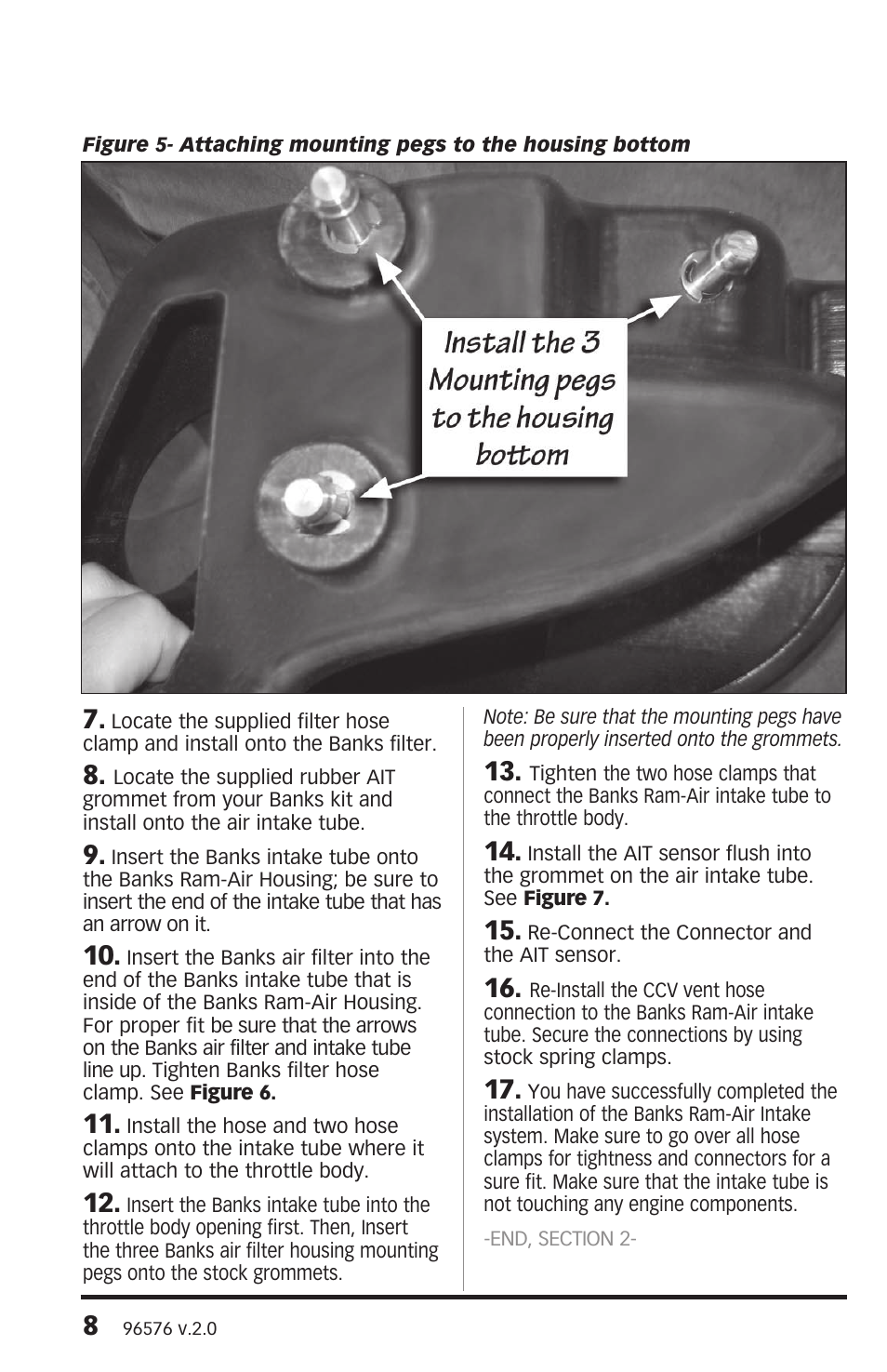 Banks Power Jeep Trucks: (Gas ’07 - 11 3.8L) Intake- Ram-Air Intake System '07-09 Jeep 3.8L User Manual | Page 8 / 12
