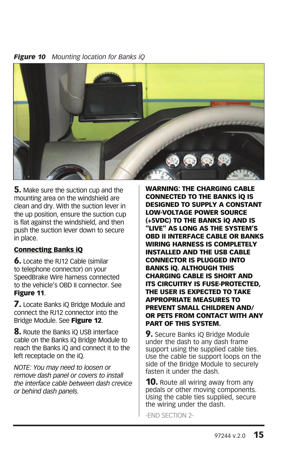 Banks Power Ford Trucks: (Diesel ’08 - 10 6.4L Power Stroke) Speed Control- SpeedBrake '08-09  For use with PowerPDA & Banks iQ User Manual | Page 15 / 24