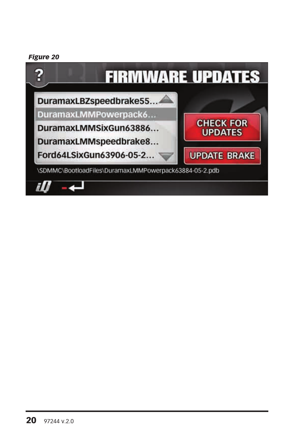 Banks Power Ford Trucks: (Diesel ’08 - 10 6.4L Power Stroke) Speed Control- SpeedBrake '08-09  For use with PowerPDA & Banks iQ User Manual | Page 20 / 24