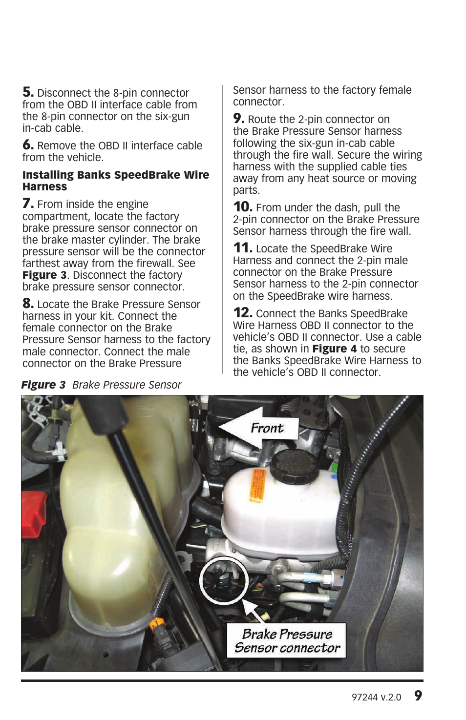 Banks Power Ford Trucks: (Diesel ’08 - 10 6.4L Power Stroke) Speed Control- SpeedBrake '08-09  For use with PowerPDA & Banks iQ User Manual | Page 9 / 24
