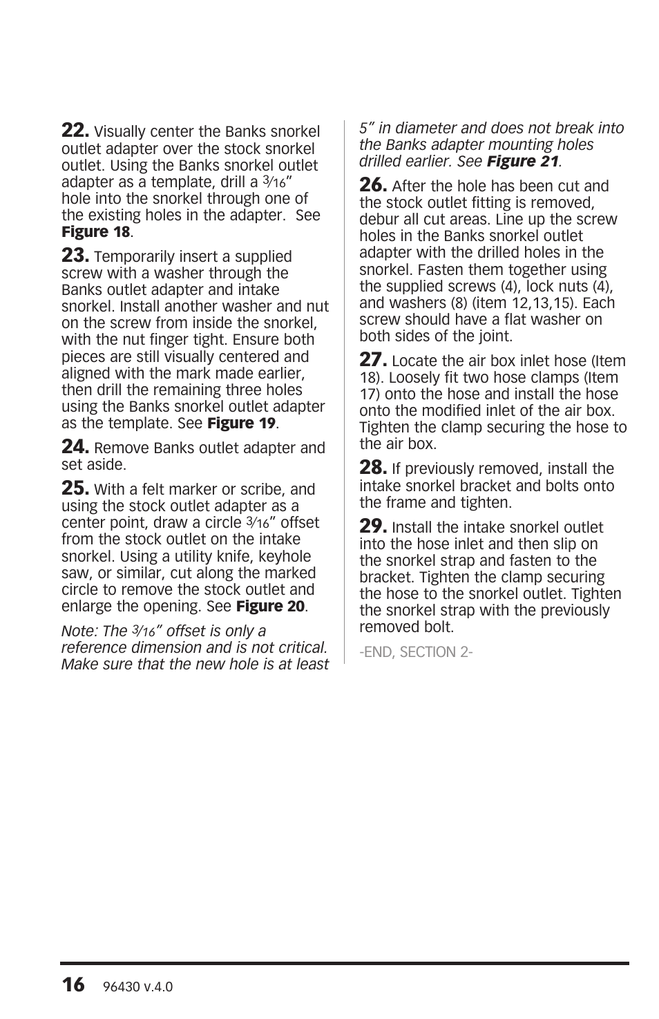 Banks Power GM Motorhomes: (Gas ’01 - 10 8.1L Workhorse) Intake- Ram-Air Intake system '01-08 Class-A MH User Manual | Page 16 / 24