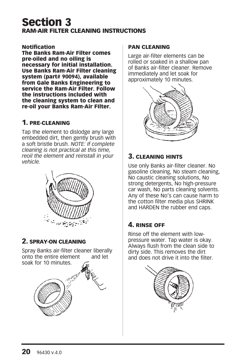 Banks Power GM Motorhomes: (Gas ’01 - 10 8.1L Workhorse) Intake- Ram-Air Intake system '01-08 Class-A MH User Manual | Page 20 / 24