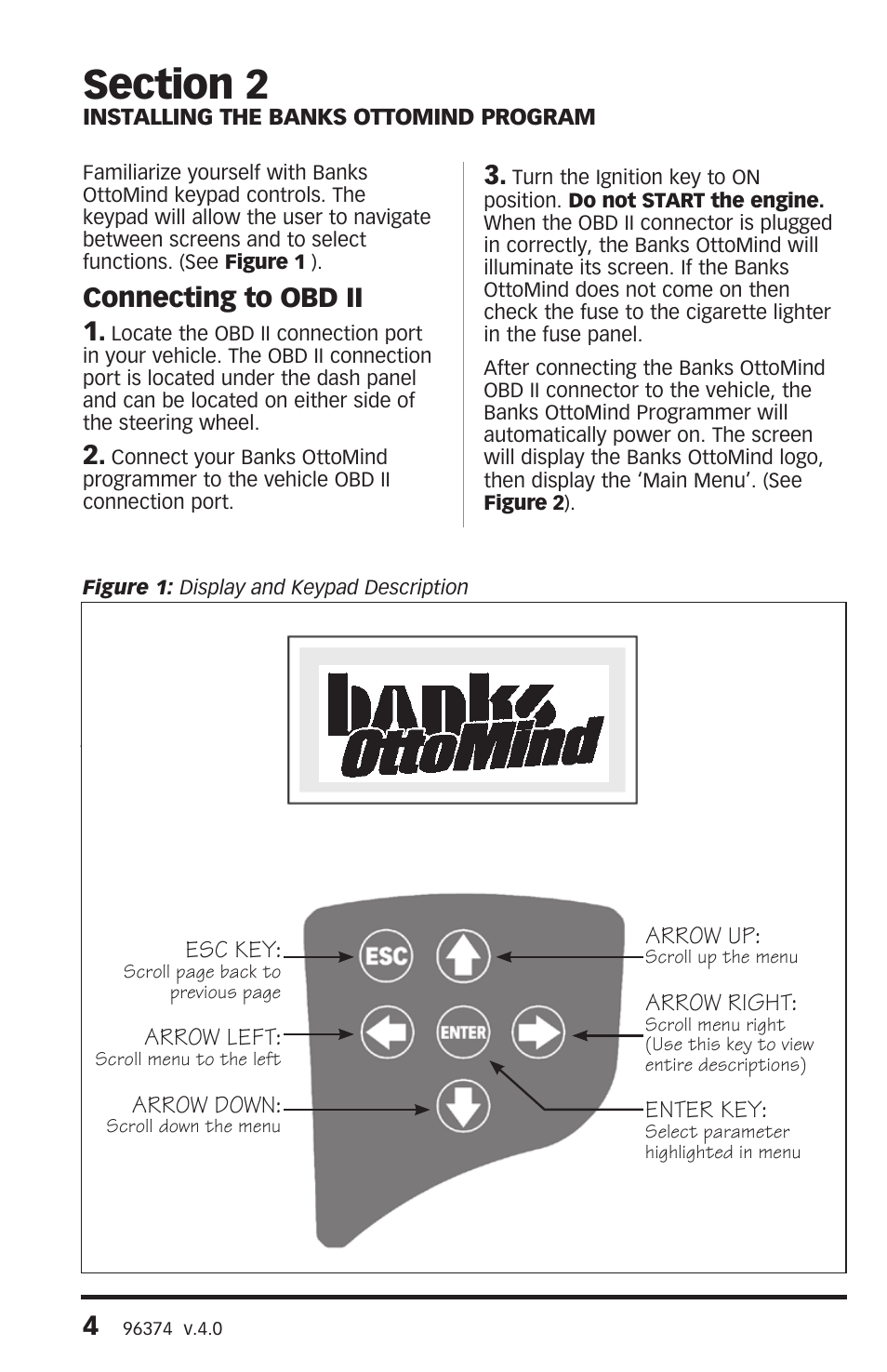 Connecting to obd ii 1 | Banks Power GM Motorhomes: (Gas ’01 - 10 8.1L Workhorse) Programmer- AutoMind Programmer '03-05 Class-A MH User Manual | Page 4 / 16