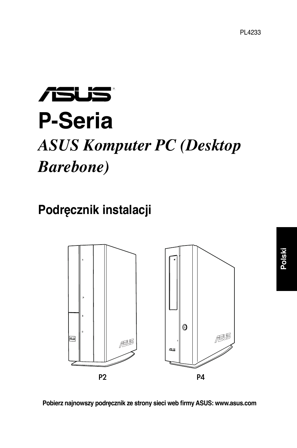 P-seria, Asus komputer pc (desktop barebone) | Asus P2-P5945GC User Manual | Page 73 / 80