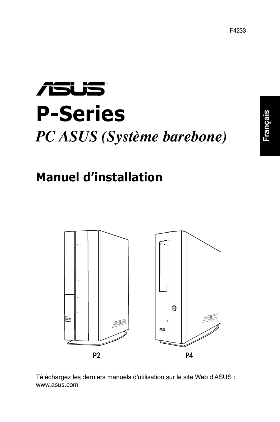 P-series, Pc asus (système barebone), Manuel d’installation | Asus P2-P5945GC User Manual | Page 9 / 80