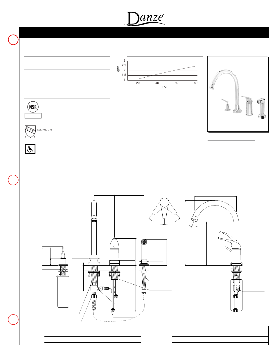 Danze D409012 - Spec Sheets User Manual | 1 page