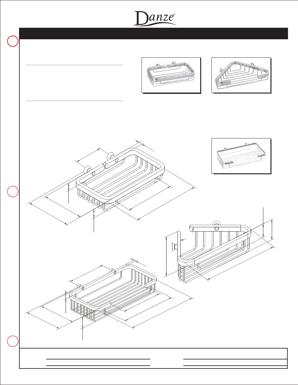 Danze SQR-DEP User Manual | 1 page