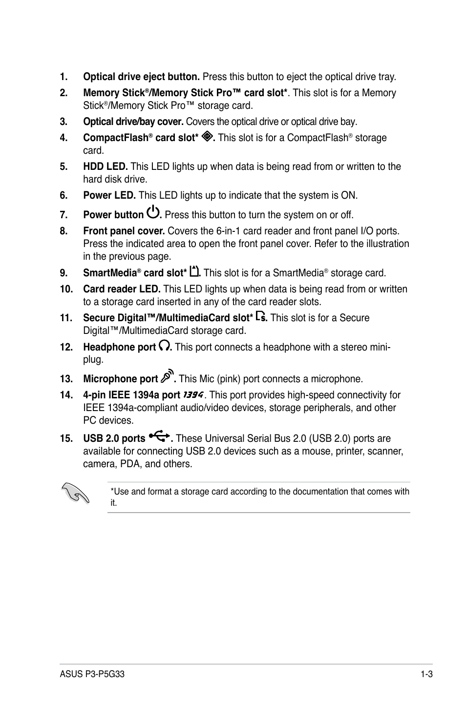 Asus P3-P5G33 User Manual | Page 13 / 98