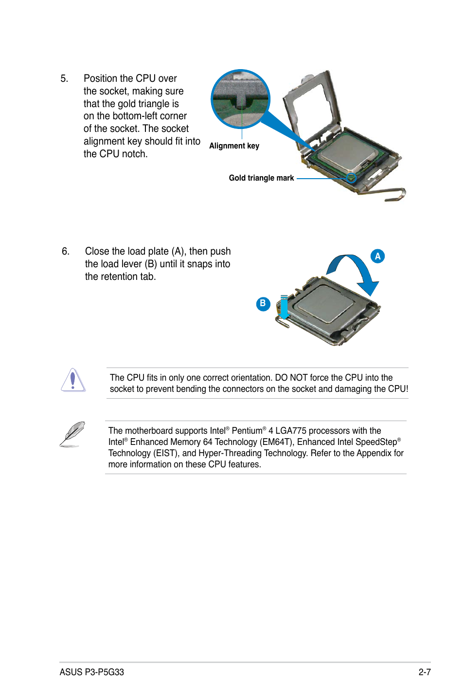 Asus P3-P5G33 User Manual | Page 23 / 98