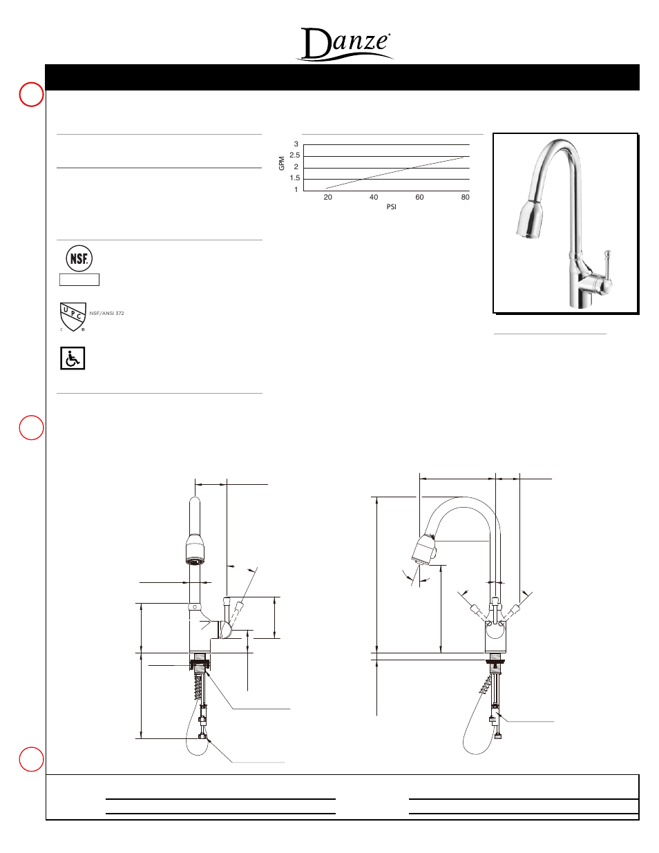 Danze D457015 - Spec Sheets User Manual | 1 page