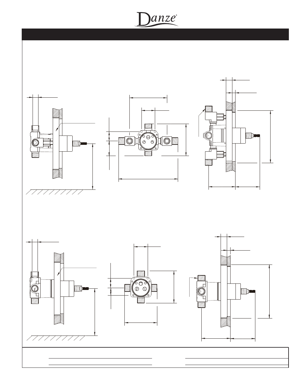 Parma, Single handle pressure balance tub & shower faucet, Specifications | Danze D500058 - Spec Sheets User Manual | Page 2 / 2