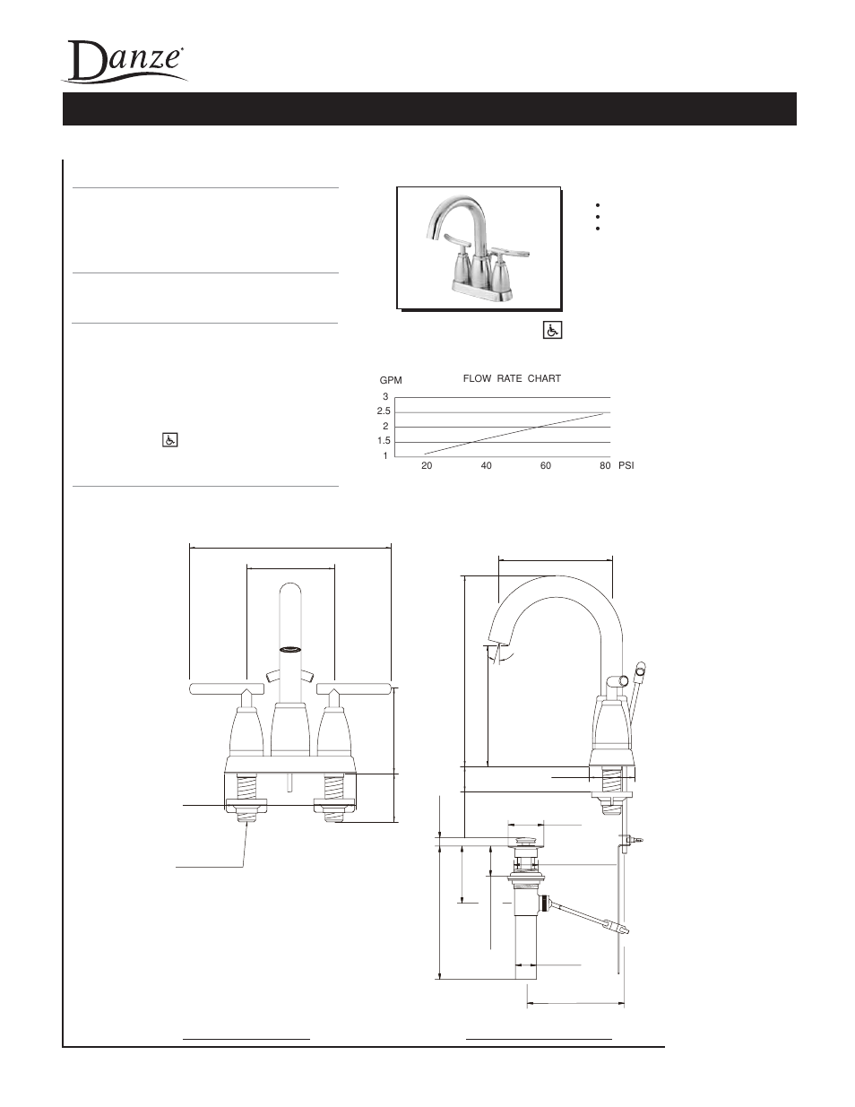 Danze D303254 - Spec Sheets User Manual | 1 page