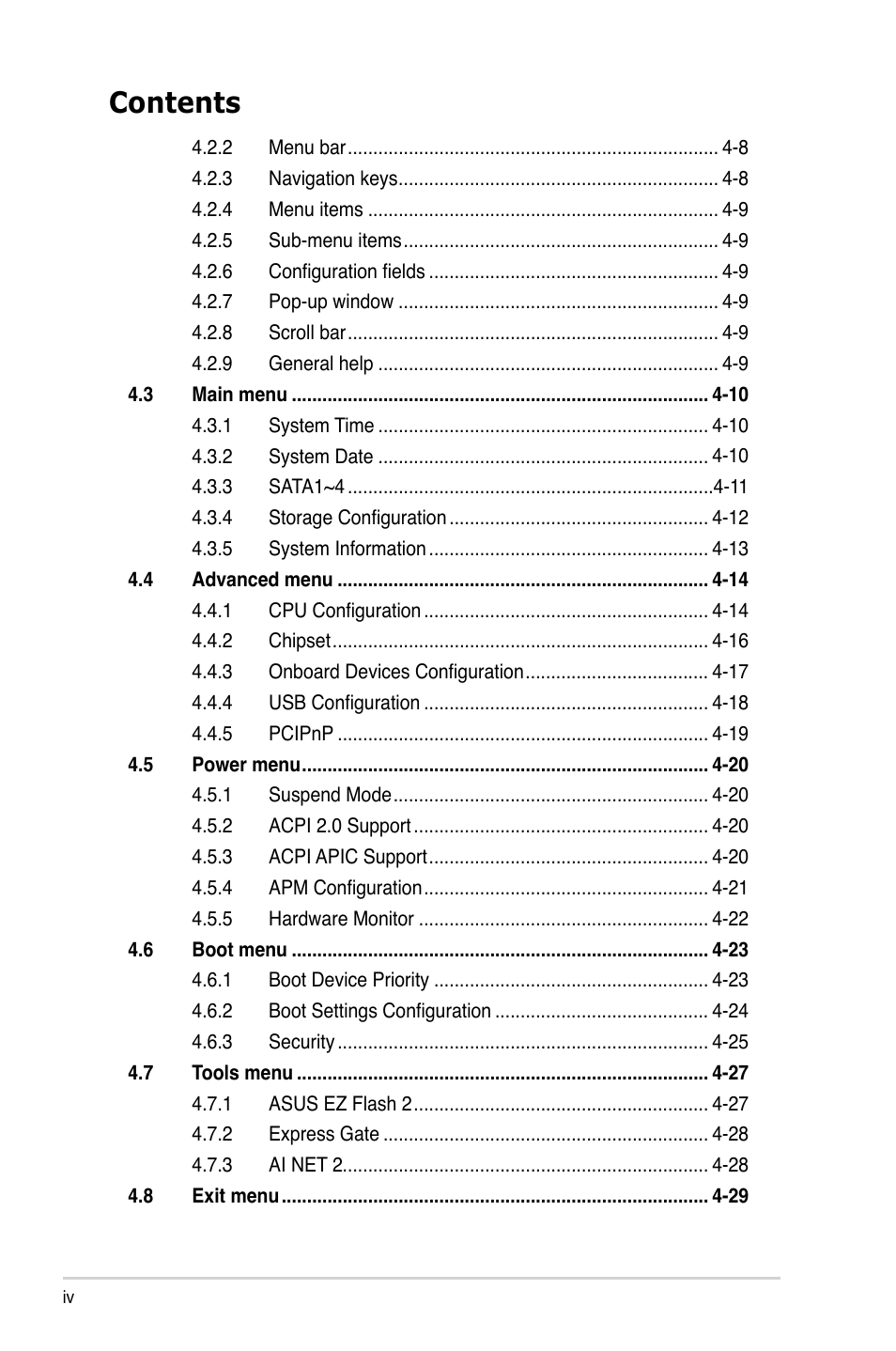Asus T5-P5G41E User Manual | Page 4 / 76