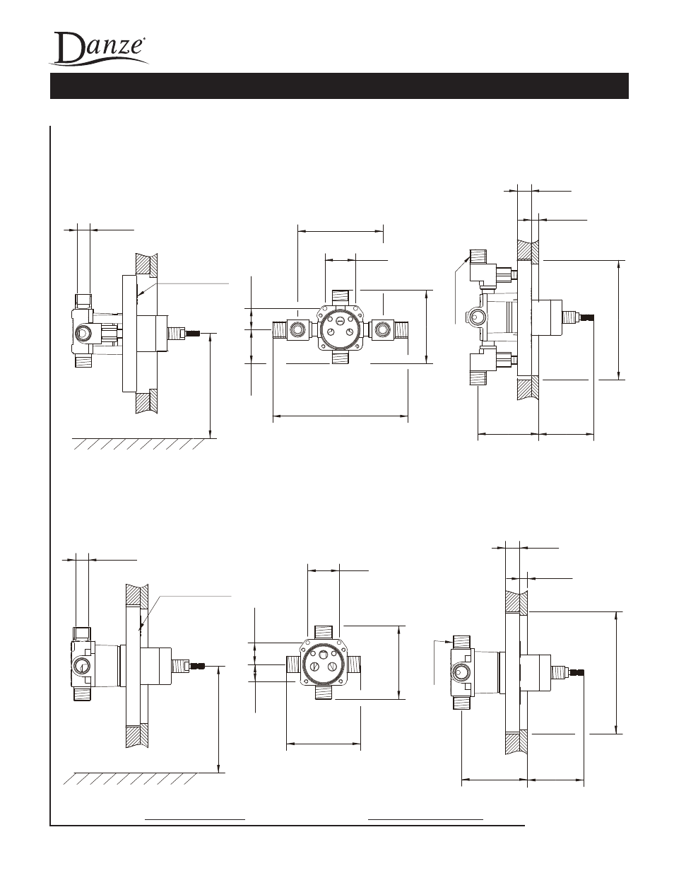 Specifications, Single handle pressure balance tub & shower valves | Danze D503066 - Spec Sheets User Manual | Page 2 / 2