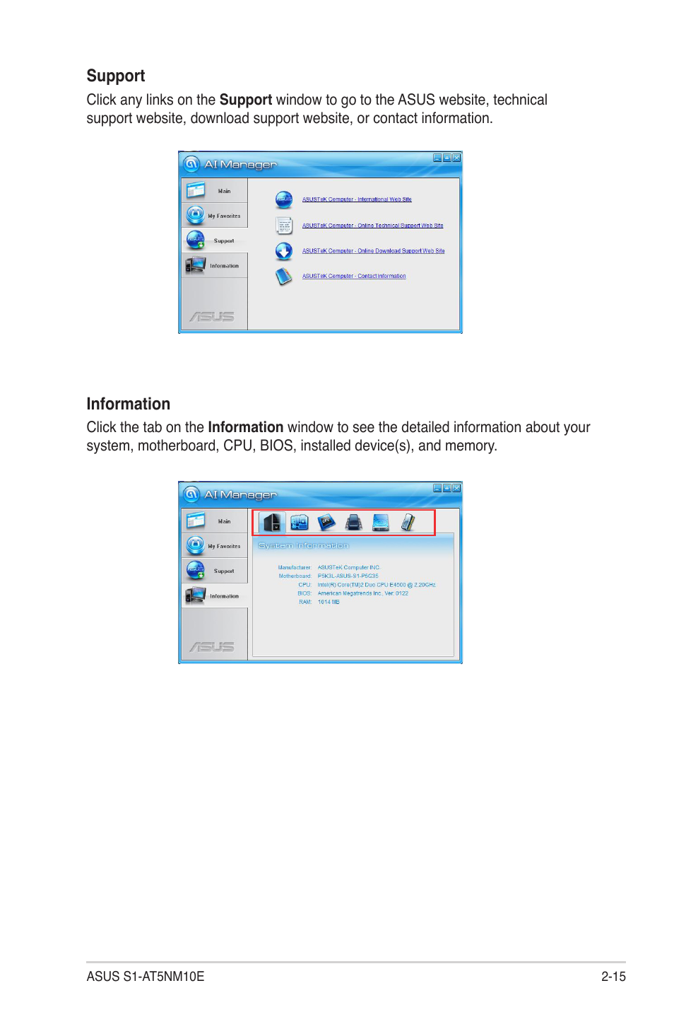 Asus S1-AT5NM10E User Manual | Page 31 / 68