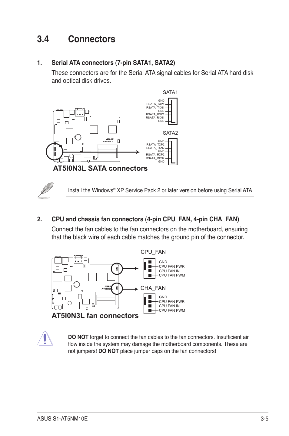 4 connectors, Connectors -5 | Asus S1-AT5NM10E User Manual | Page 37 / 68