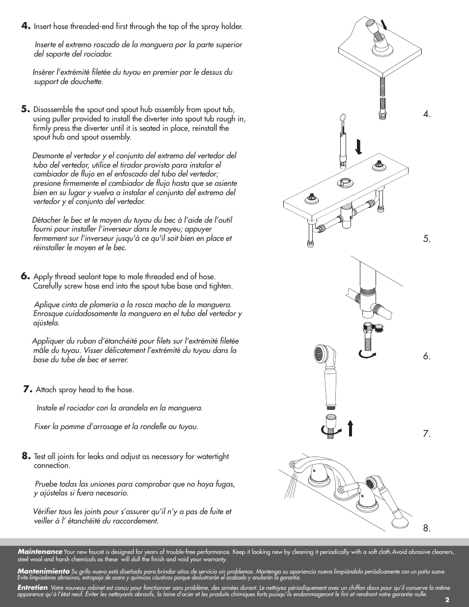 Danze D491110 - Installation Manual User Manual | Page 2 / 2