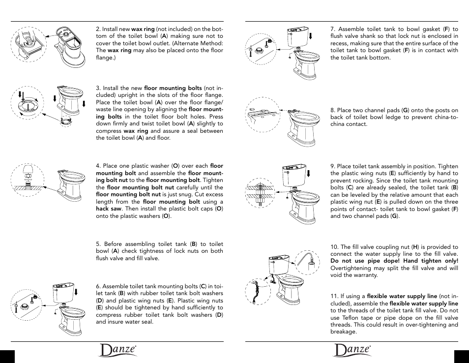 Danze DC013230-DC012223 - Installation Manual User Manual | Page 4 / 13