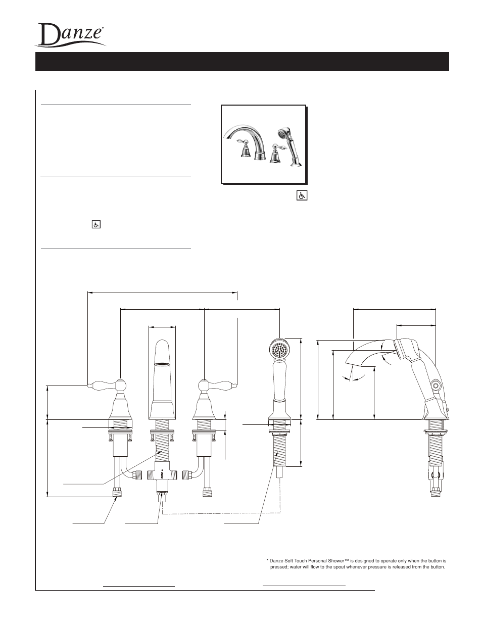 Danze D307740 - Spec Sheets User Manual | 2 pages