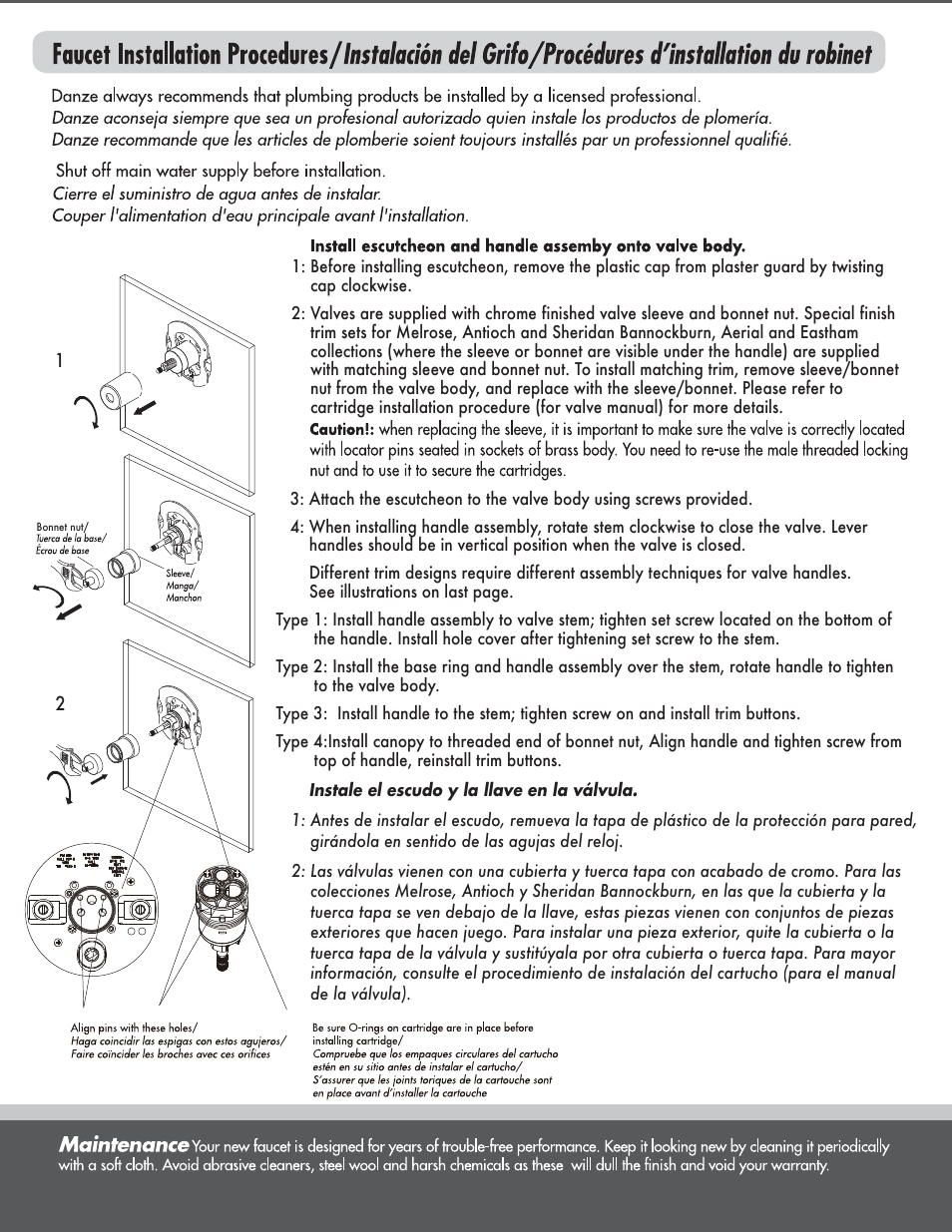 Danze D500457T - Installation Manual User Manual | Page 2 / 6