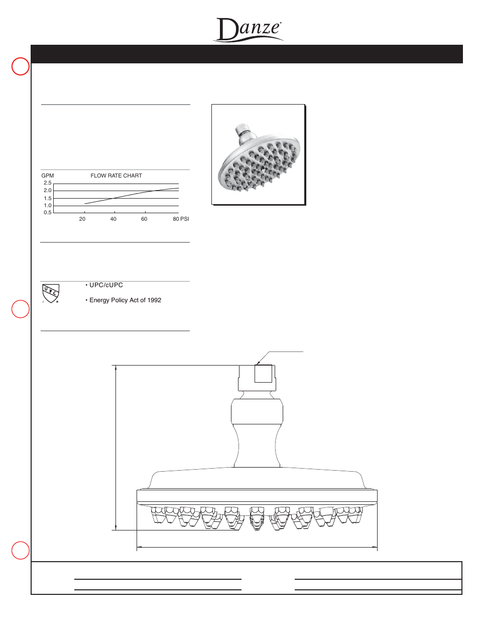 Danze MAT-100 User Manual | 1 page