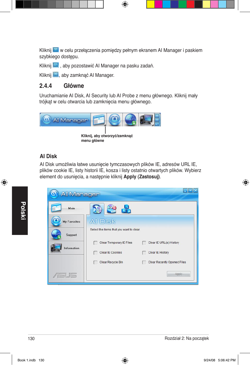 Polski, 4 główne | Asus Essentio ES5000 User Manual | Page 131 / 174