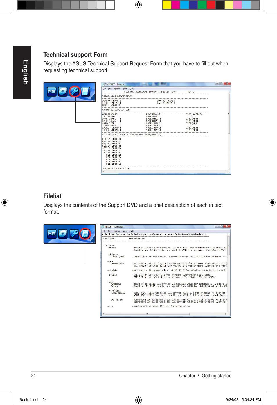 English | Asus Essentio ES5000 User Manual | Page 25 / 174