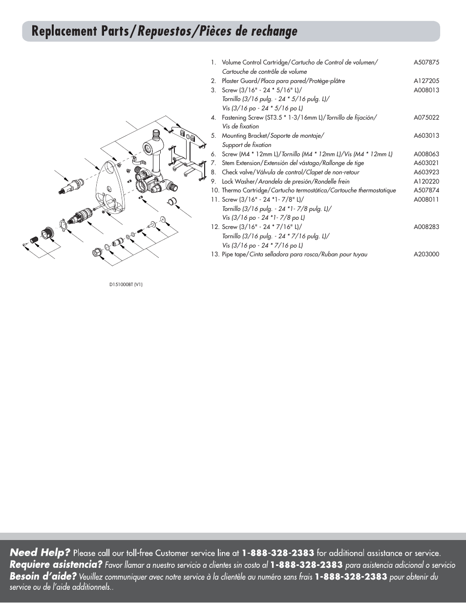 Danze D151000BT - Installation Manual User Manual | Page 8 / 8