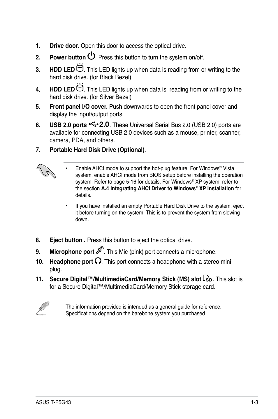 Asus T3-P5G43 User Manual | Page 13 / 104