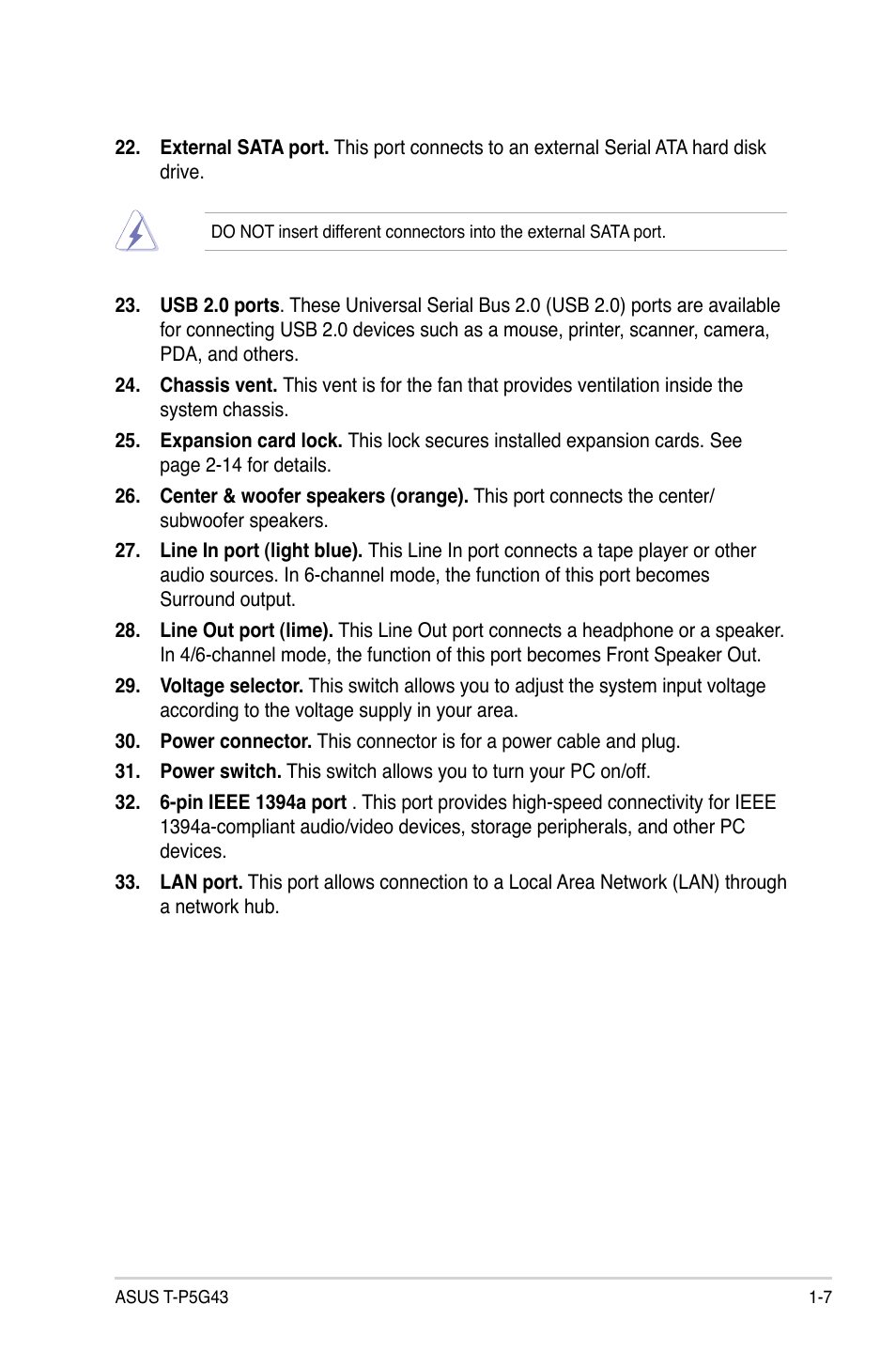 Asus T3-P5G43 User Manual | Page 17 / 104