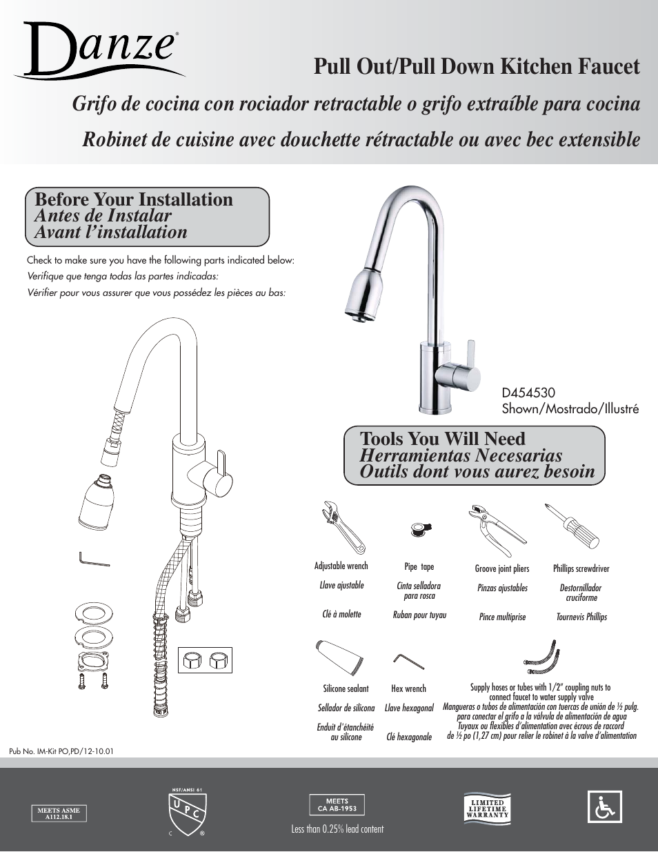 Danze D454746 - Installation Manual User Manual | 4 pages