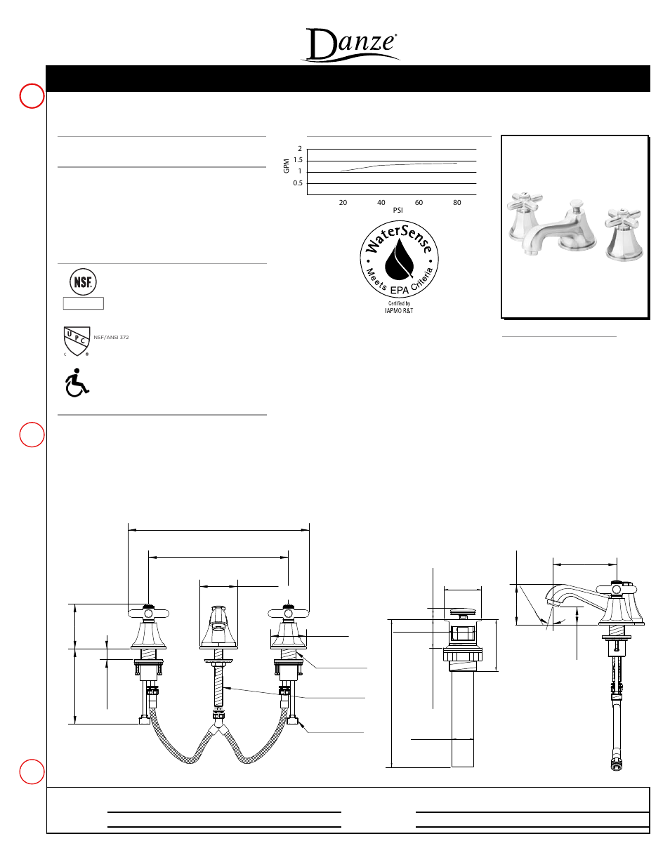 Danze D304066 - Spec Sheets User Manual | 1 page